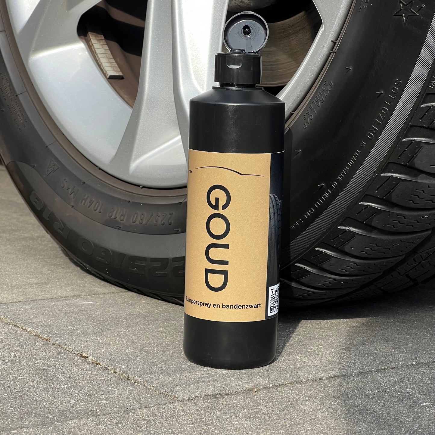Bumperspray en bandenzwart - GOUD autoreiniging
